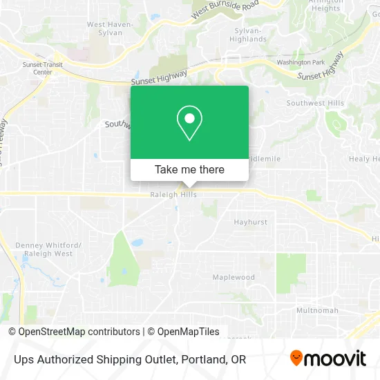 Ups Authorized Shipping Outlet map
