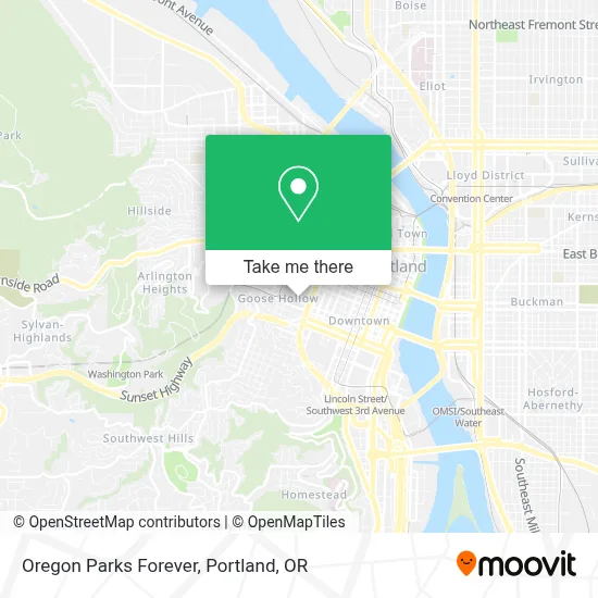Oregon Parks Forever map