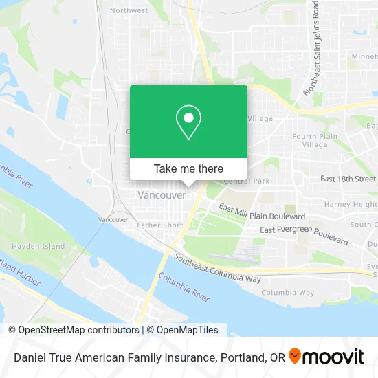 Daniel True American Family Insurance map
