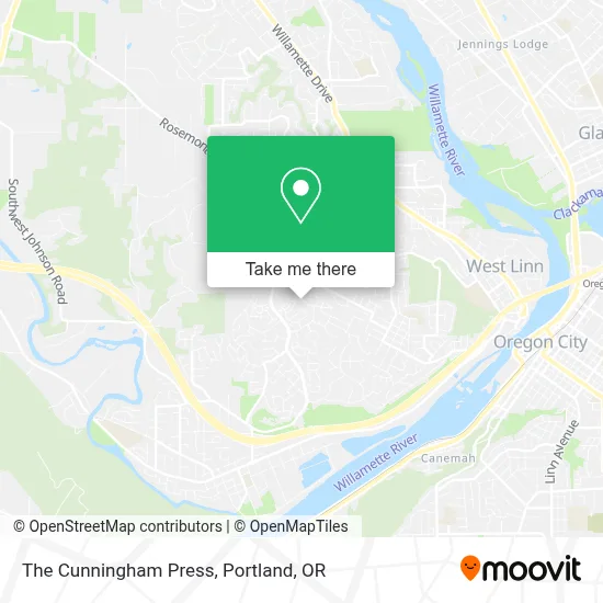 The Cunningham Press map