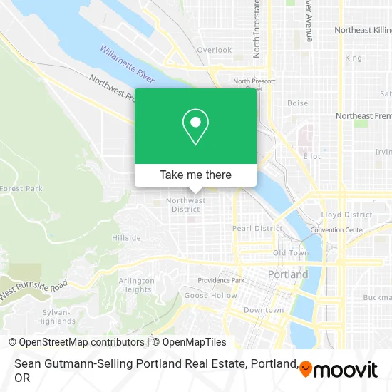 Sean Gutmann-Selling Portland Real Estate map