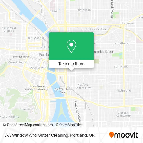 AA Window And Gutter Cleaning map