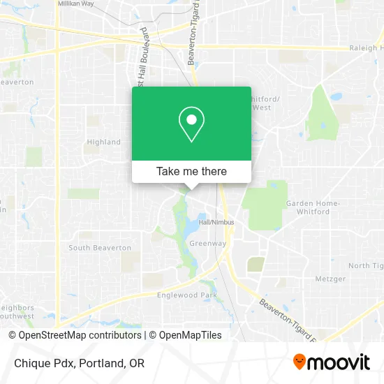 Chique Pdx map
