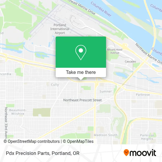 Pdx Precision Parts map