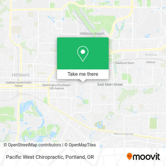 Pacific West Chiropractic map