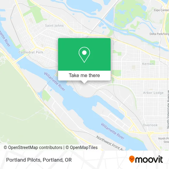 Portland Pilots map