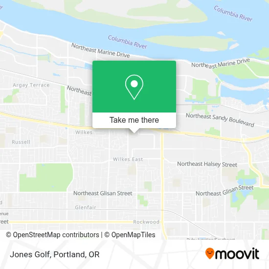 Jones Golf map
