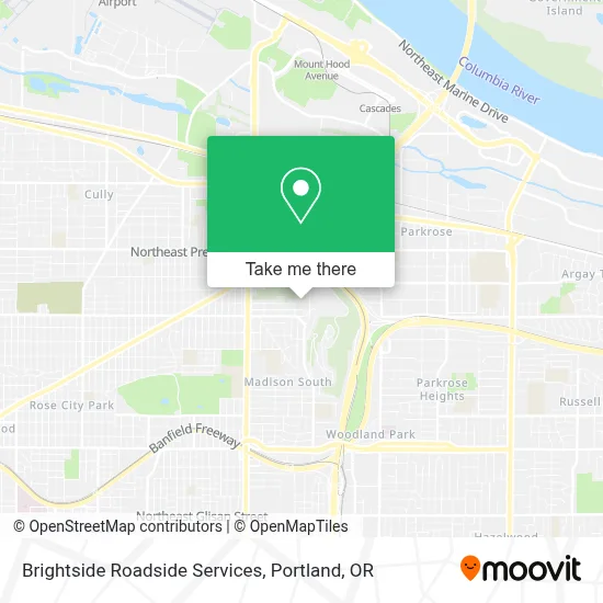 Brightside Roadside Services map