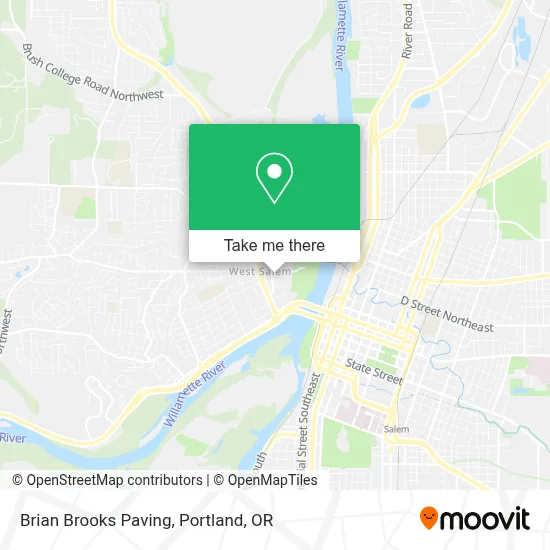 Brian Brooks Paving map