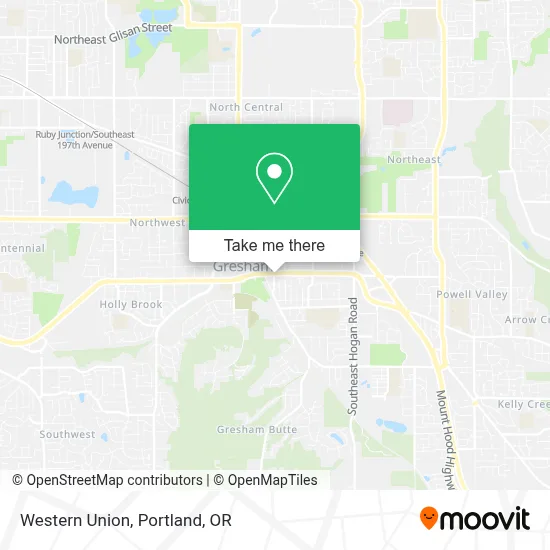 Western Union map