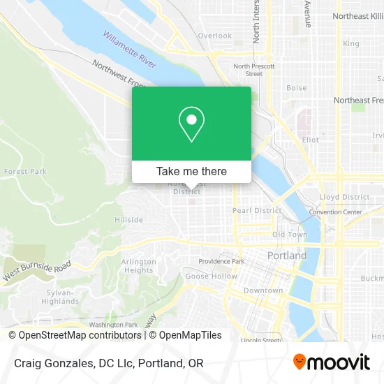 Craig Gonzales, DC Llc map
