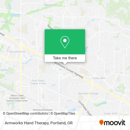 Armworks Hand Therapy map