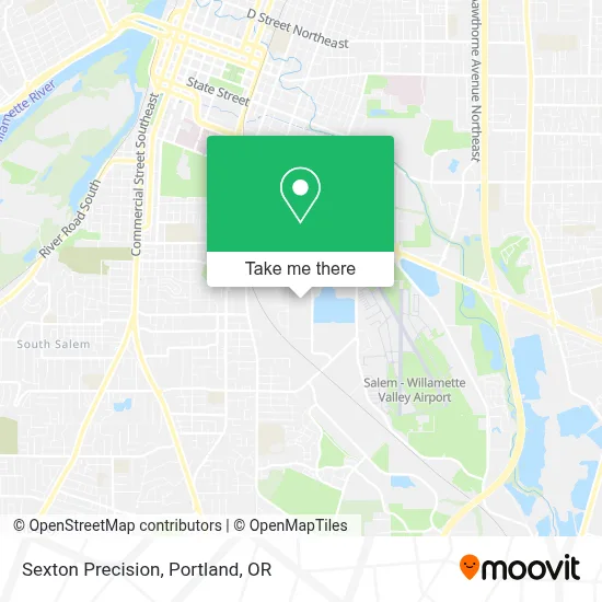 Sexton Precision map