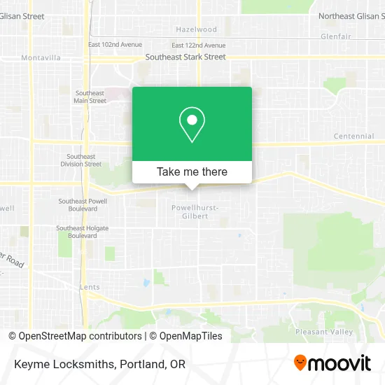 Keyme Locksmiths map
