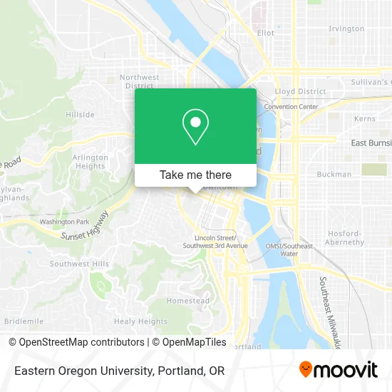 Eastern Oregon University map