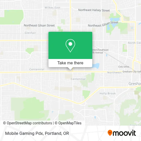 Mobile Gaming Pdx map