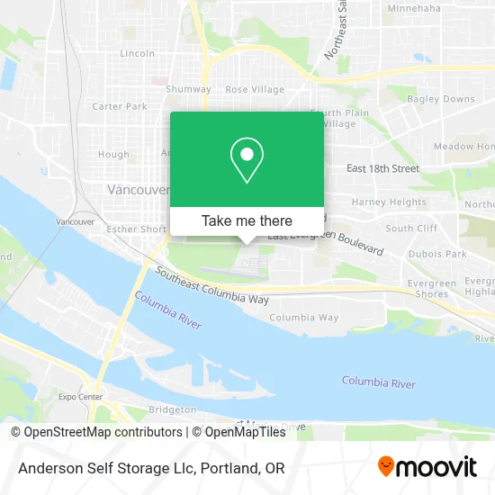 Anderson Self Storage Llc map