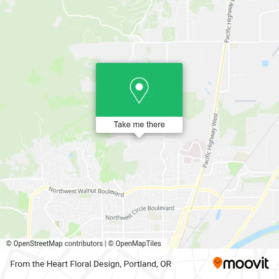 From the Heart Floral Design map