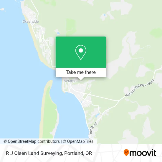R J Olsen Land Surveying map