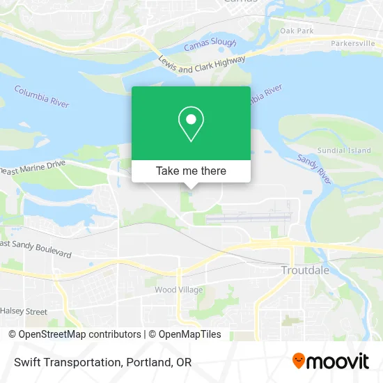 Swift Transportation map