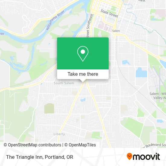 The Triangle Inn map