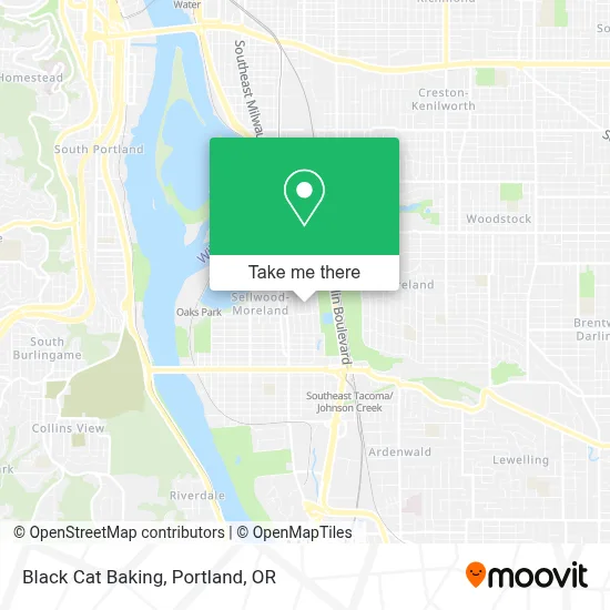 Black Cat Baking map