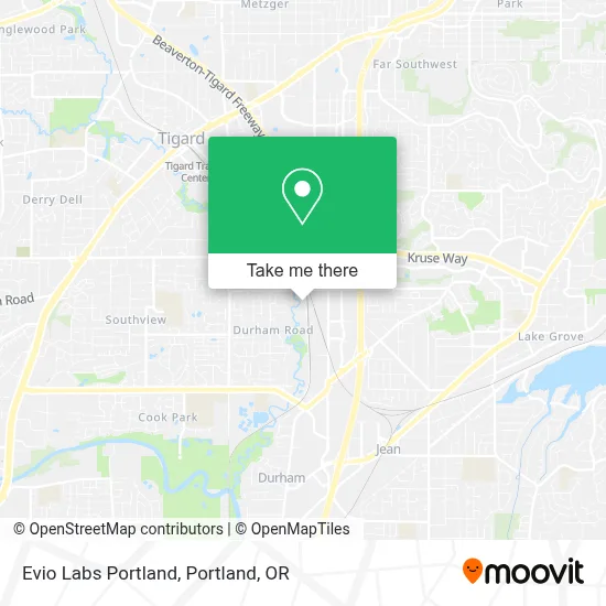 Evio Labs Portland map