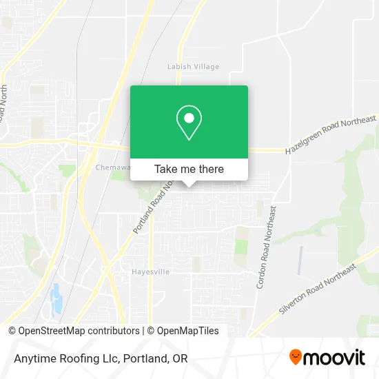 Anytime Roofing Llc map