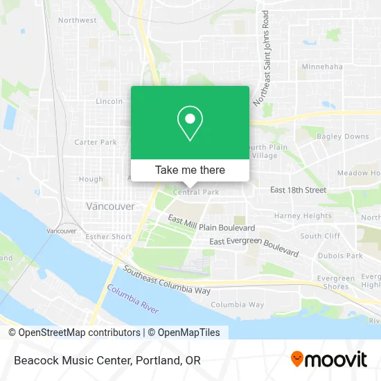 Beacock Music Center map