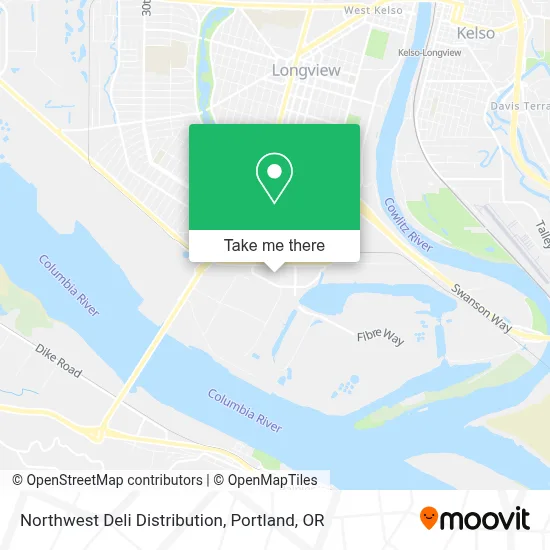 Northwest Deli Distribution map