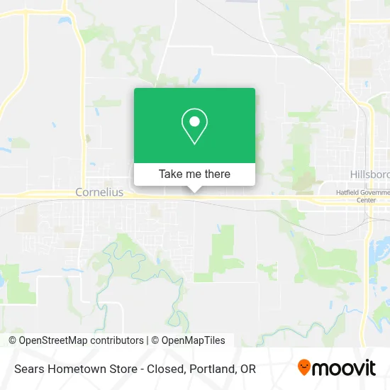 Sears Hometown Store - Closed map