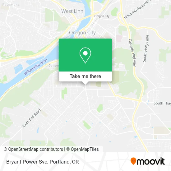 Bryant Power Svc map