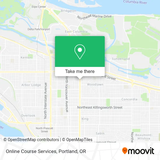 Online Course Services map