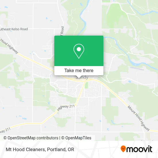 Mt Hood Cleaners map