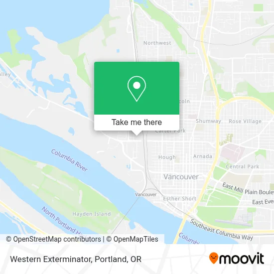 Western Exterminator map