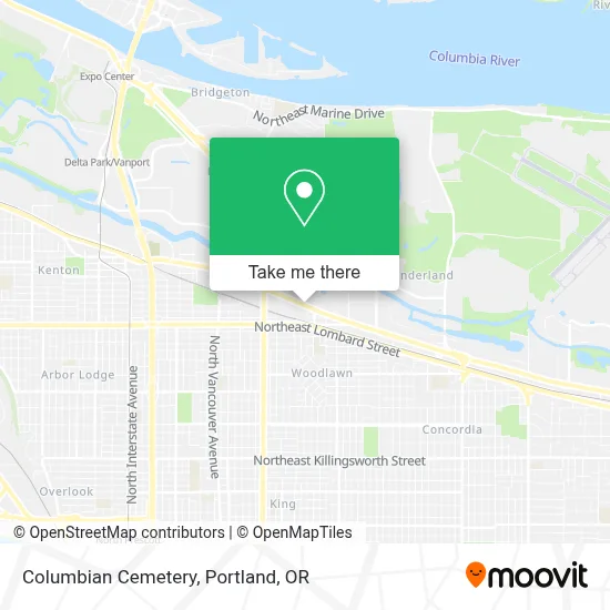 Columbian Cemetery map