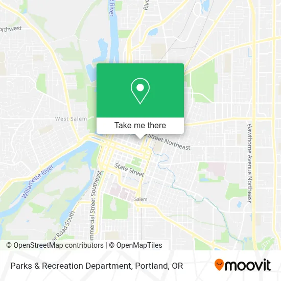 Parks & Recreation Department map