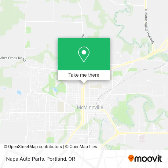 Napa Auto Parts map