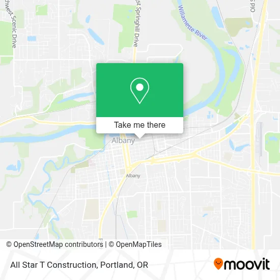 All Star T Construction map