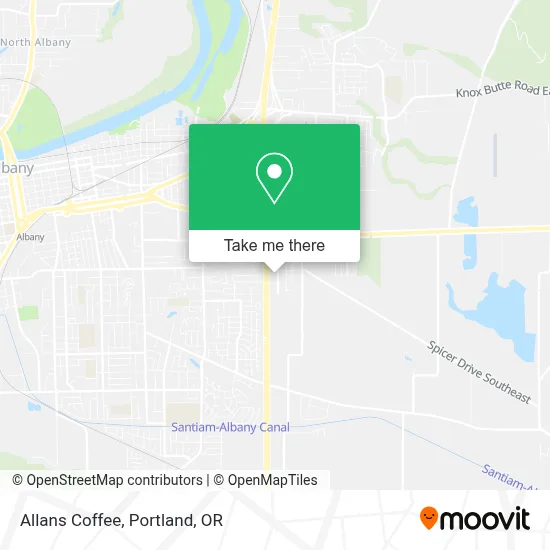Allans Coffee map