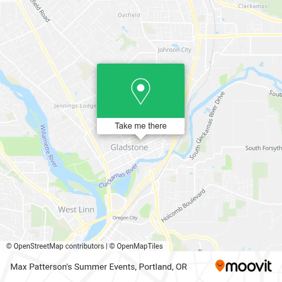 Max Patterson's Summer Events map