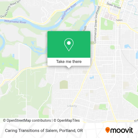 Caring Transitions of Salem map