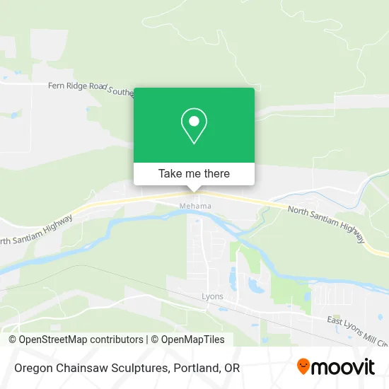 Oregon Chainsaw Sculptures map