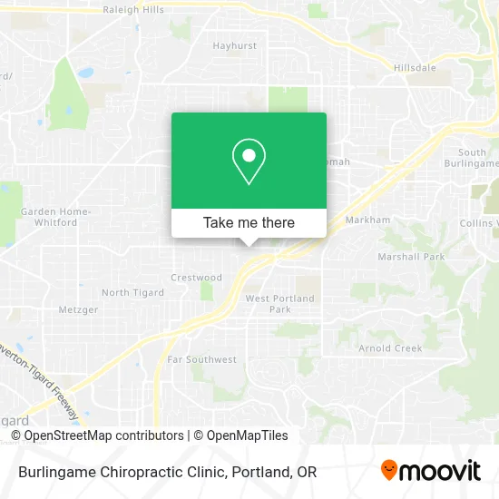 Burlingame Chiropractic Clinic map