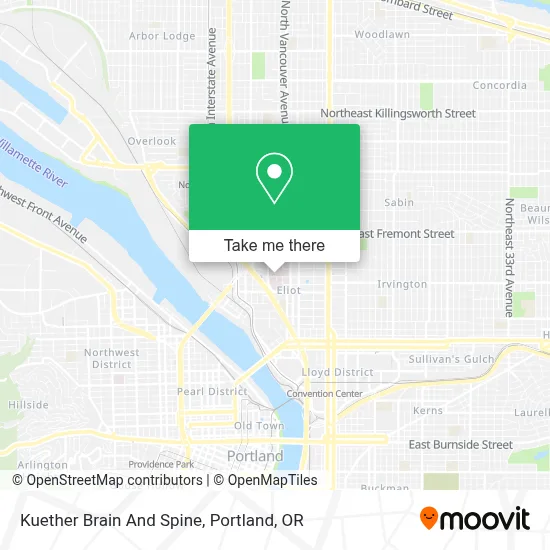 Kuether Brain And Spine map