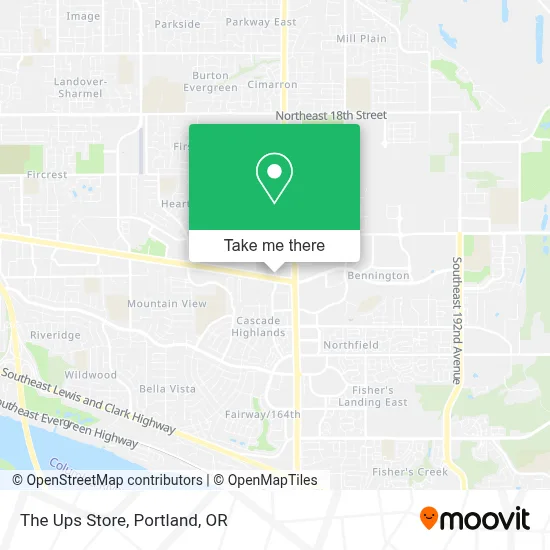 The Ups Store map