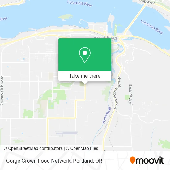 Gorge Grown Food Network map