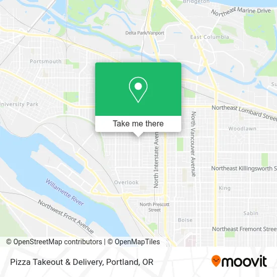 Pizza Takeout & Delivery map