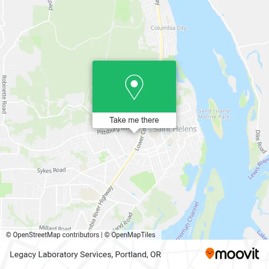 Legacy Laboratory Services map