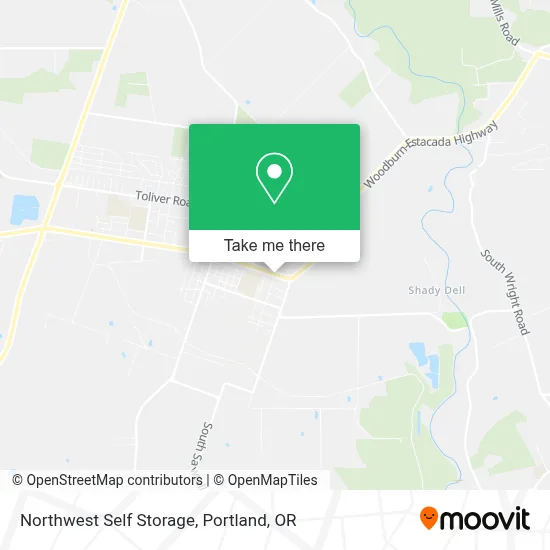Northwest Self Storage map